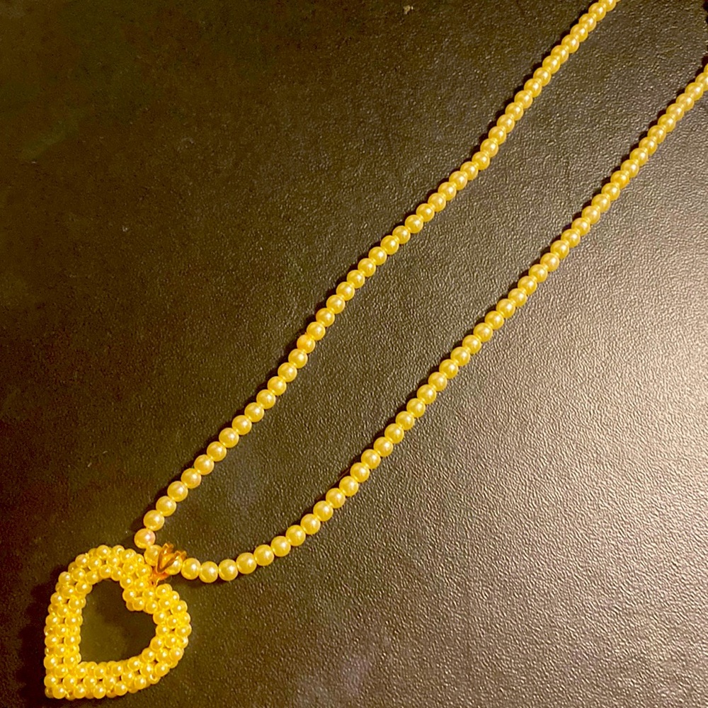 This is a heart shaped necklace.